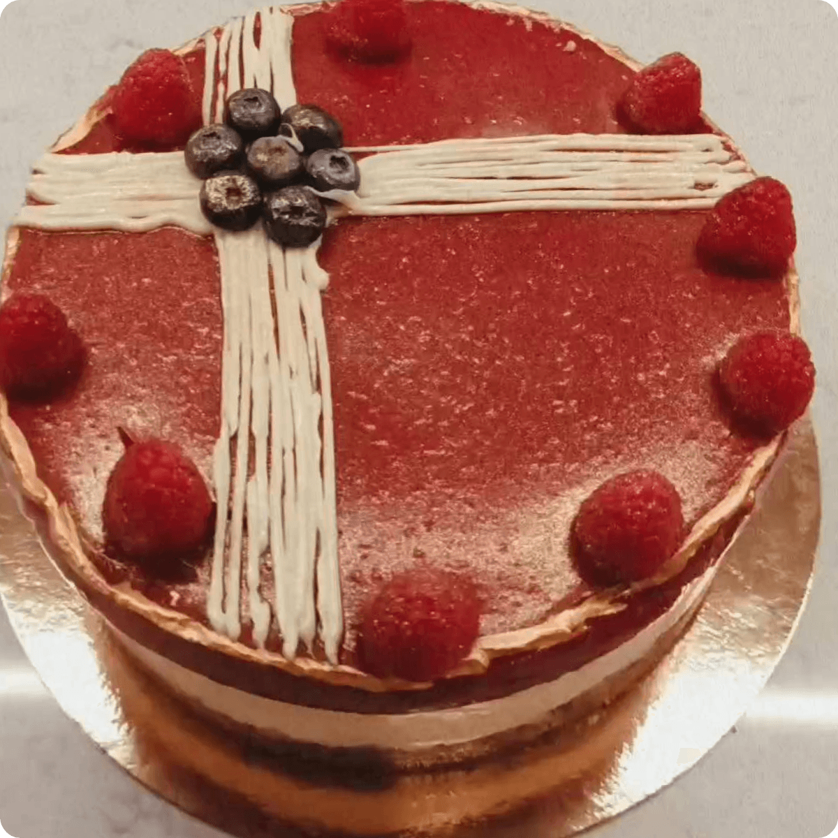 Färsk Hallon Cheesecake Supreme